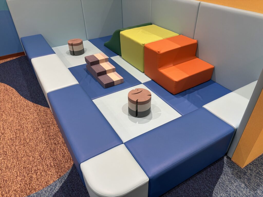 キッズパークの中にある赤ちゃんスペースになる場所